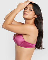 La Senza Beyond Sexy Gel Padding Plunge Bra Purple / 34B